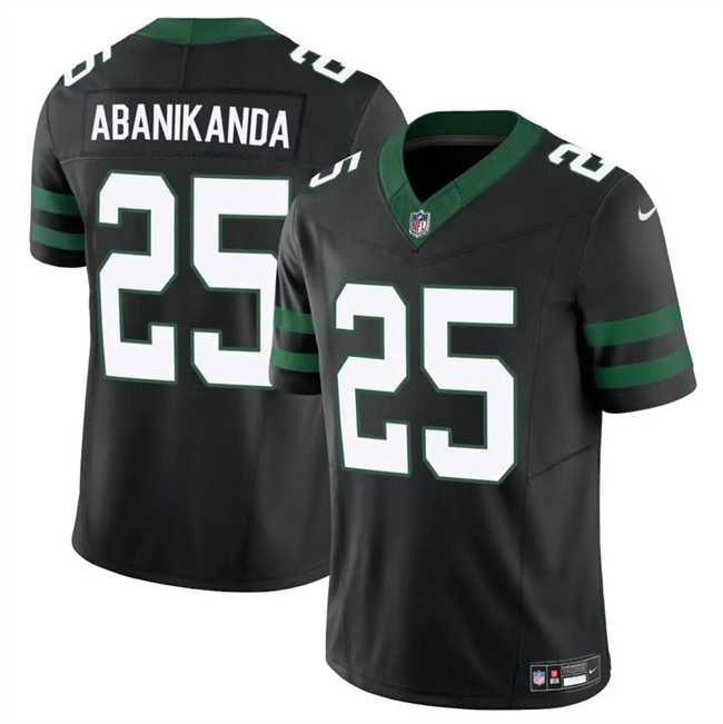 Men & Women & Youth New York Jets #25 Israel Abanikanda Black 2023 F.U.S.E Vapor Untouchable Limited Football Stitched Jersey->new york giants->NFL Jersey